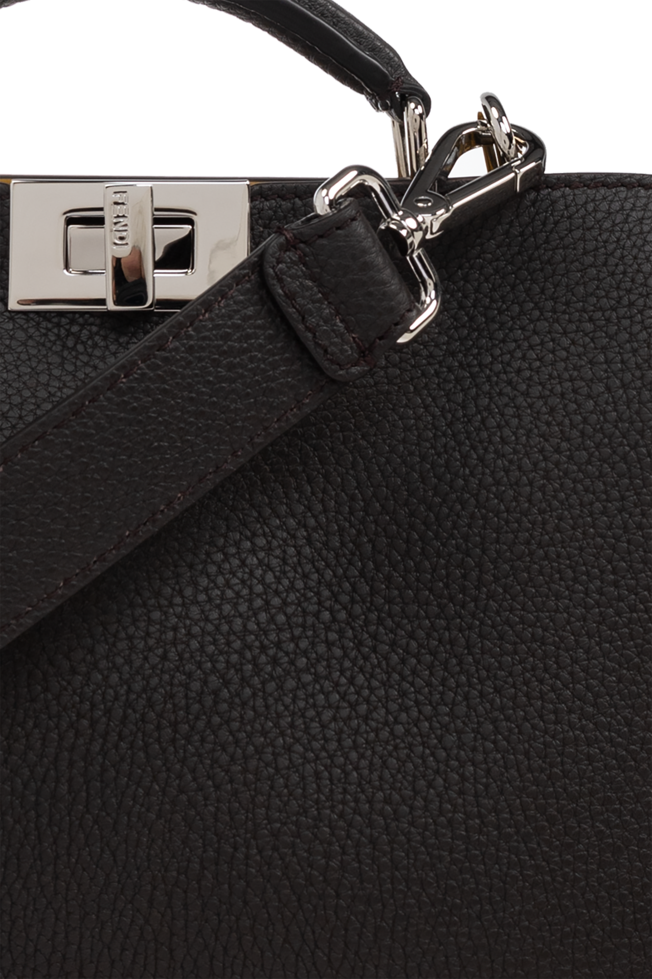 Brown Leather bag Fendi - Vitkac AS